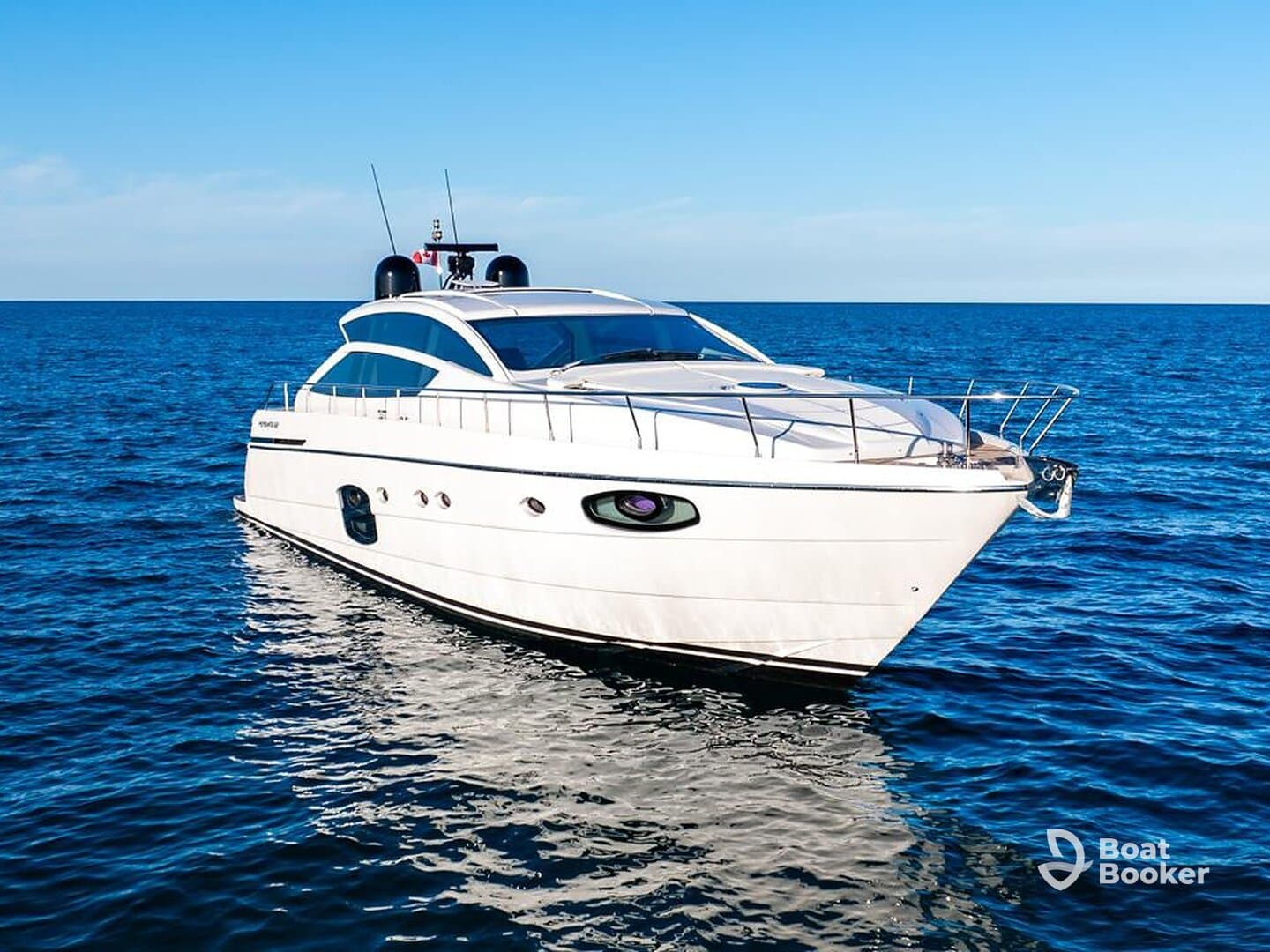 A stunning yacht cruising through calm waters, showcasing its sleek design and elegance — perfect for luxury charters and ocean adventures.