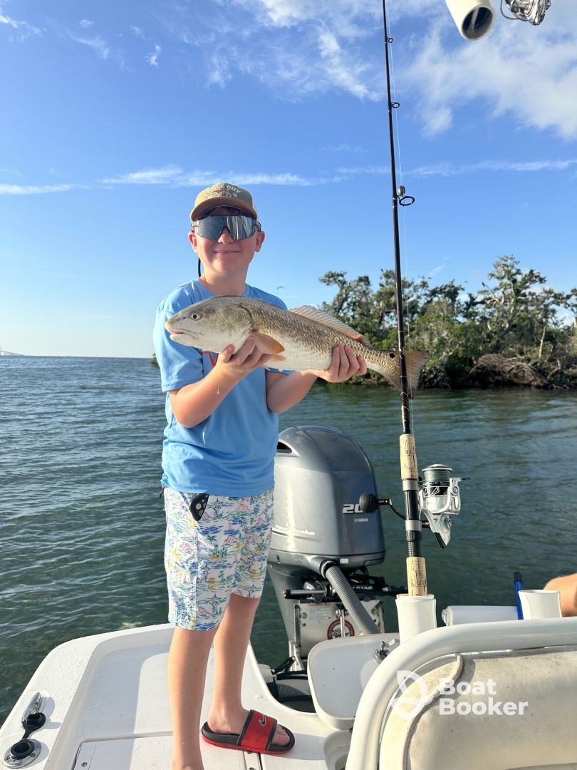 Boating with Daniel