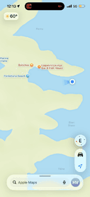 A map view showing various locations and landmarks, but the image is unclear and lacks identifiable features.
