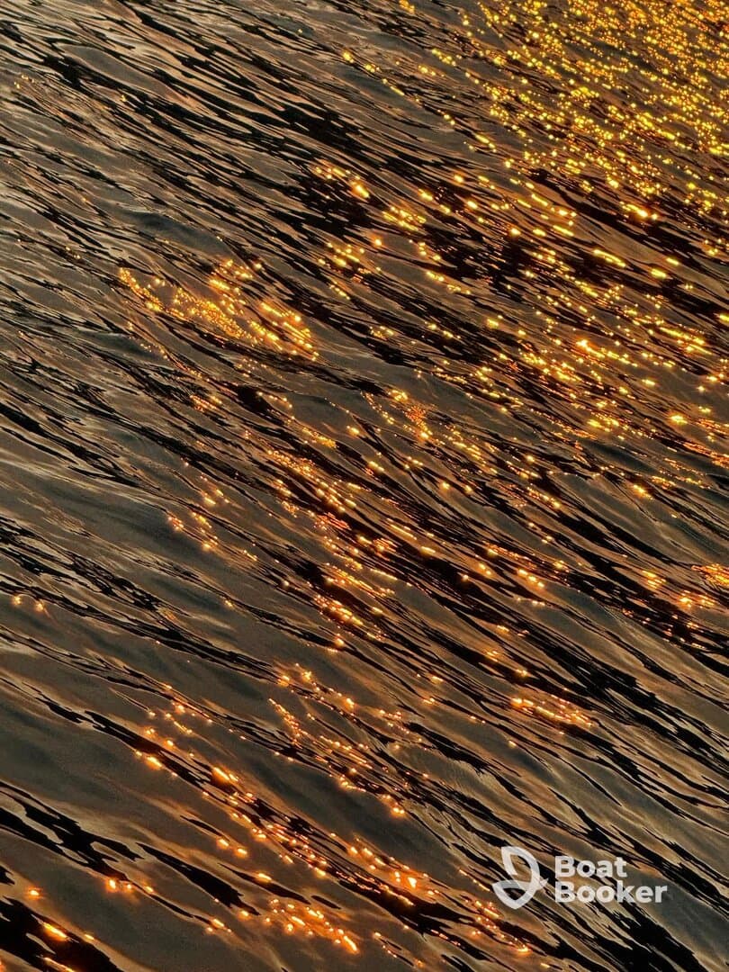 An abstract view of shimmering water, capturing the play of light on the surface. Ideal for showcasing the beauty of aquatic environments.