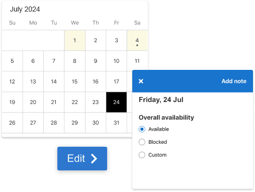 Update Your Availability