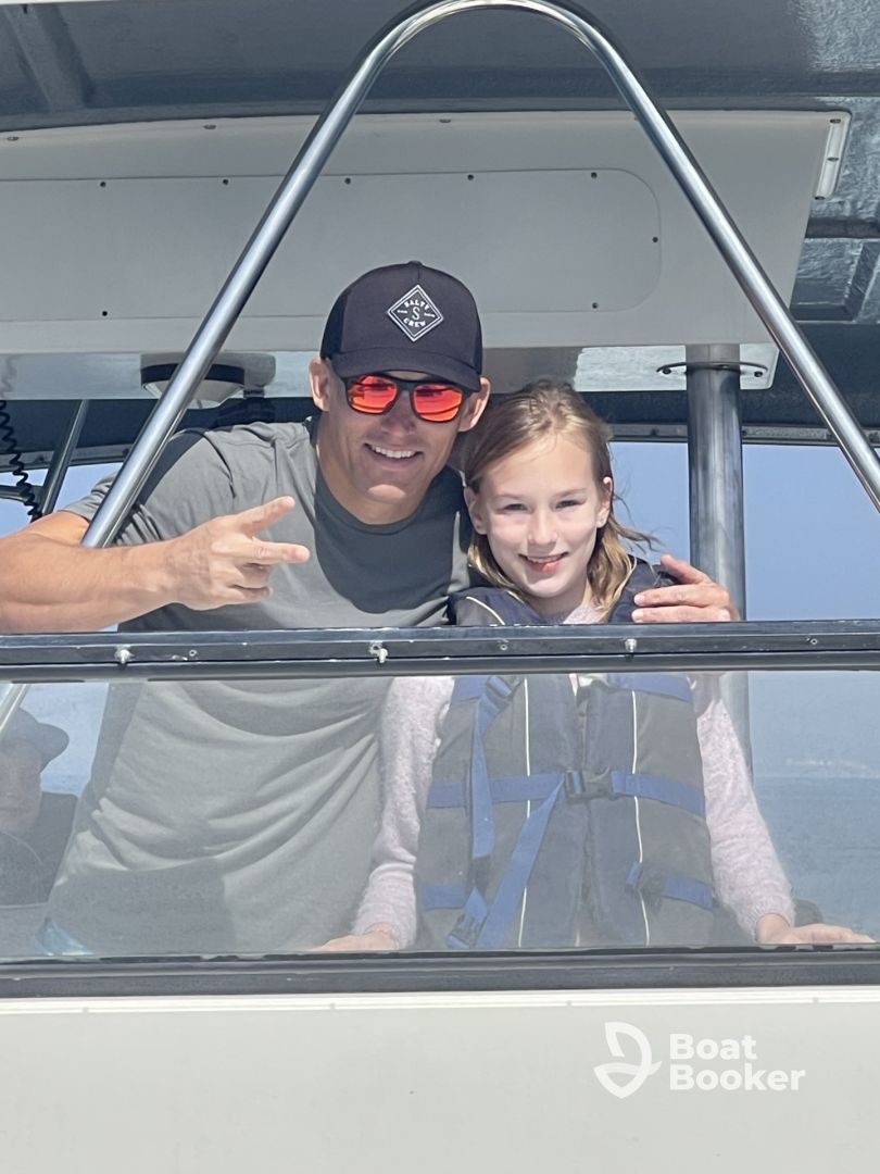 We saw dolphins!!